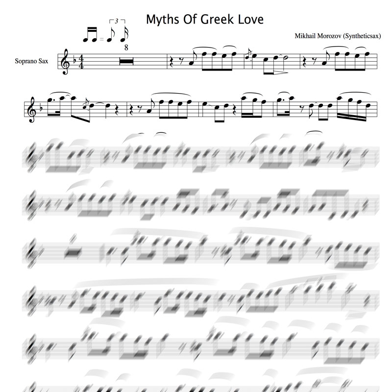 Syntheticsax - Myths Of Greek Love soprn