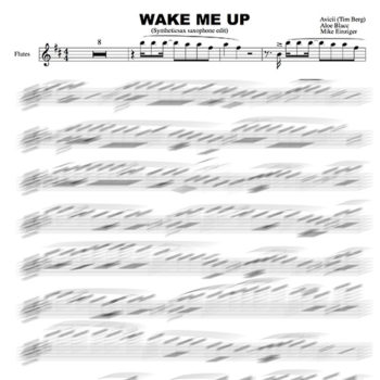 Flute score Avicii - Wake Me Up