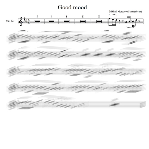Sax alto good mood score