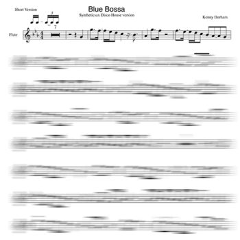 Blue Bossa Backing Track score