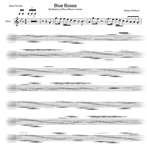 Blue Bossa Backing Track score