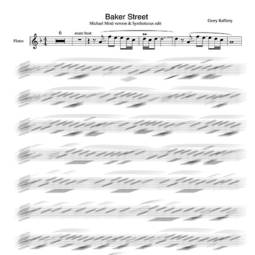 Baker Street backing track Flute