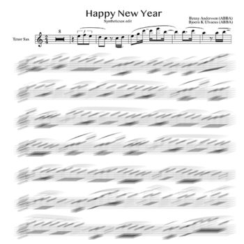 Abba - Happy New Year Tenor sax
