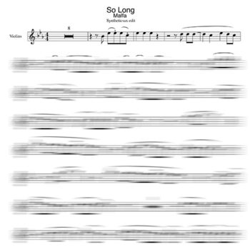 Malfa - So Long Violin sheet music