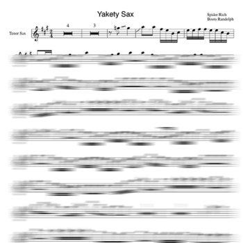 Yakety Sax Funny Song sheet music